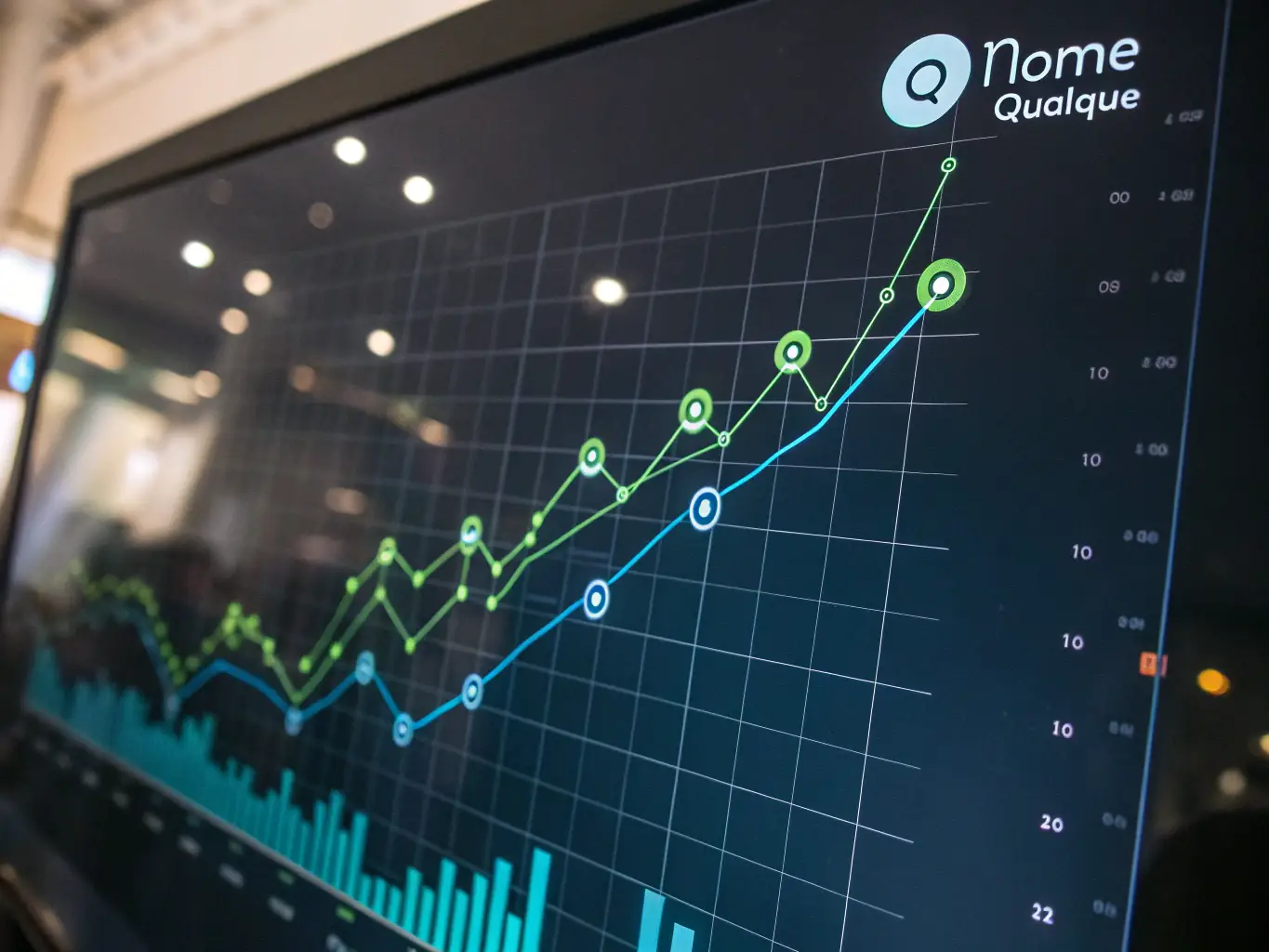 A graph showing increased revenue and customer satisfaction scores after implementing AI solutions in a hotel.