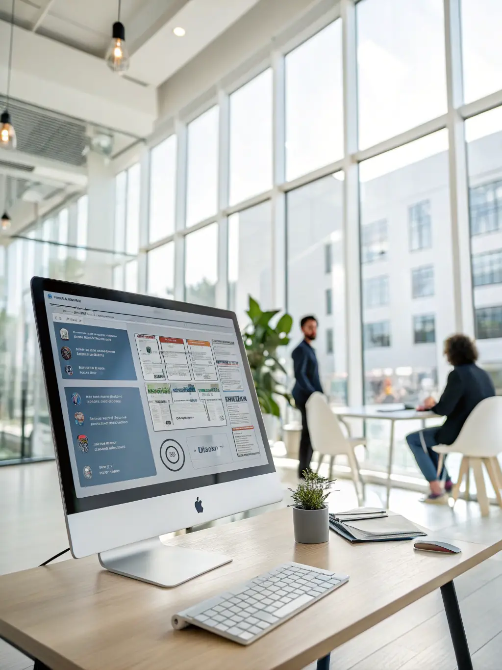 A screenshot of an AI-based staff scheduling tool, showing optimized shift assignments and labor cost savings for a hotel.